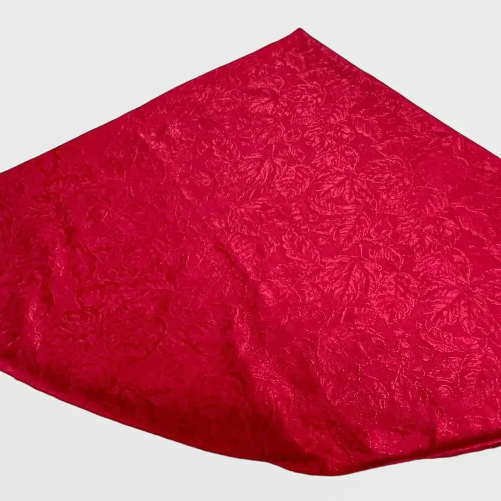 Damask Red Tablecloth Round 68